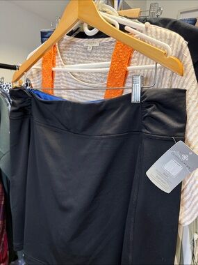 Denver Hayes Black Women’s Active Skort with Built-In Shorts